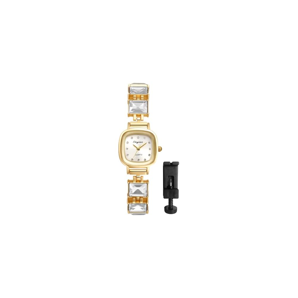 Goaqua Select Women's Square Fashion Watch Adjustable Stainless Steel Bracelet White