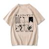 Chainsaw Unisex T Shirt Unisex EU Unisexga Cartoon Pochita Tshirt Japanese Anime Makima Harajuku Graphic Tees Clothing Tops Tshirt