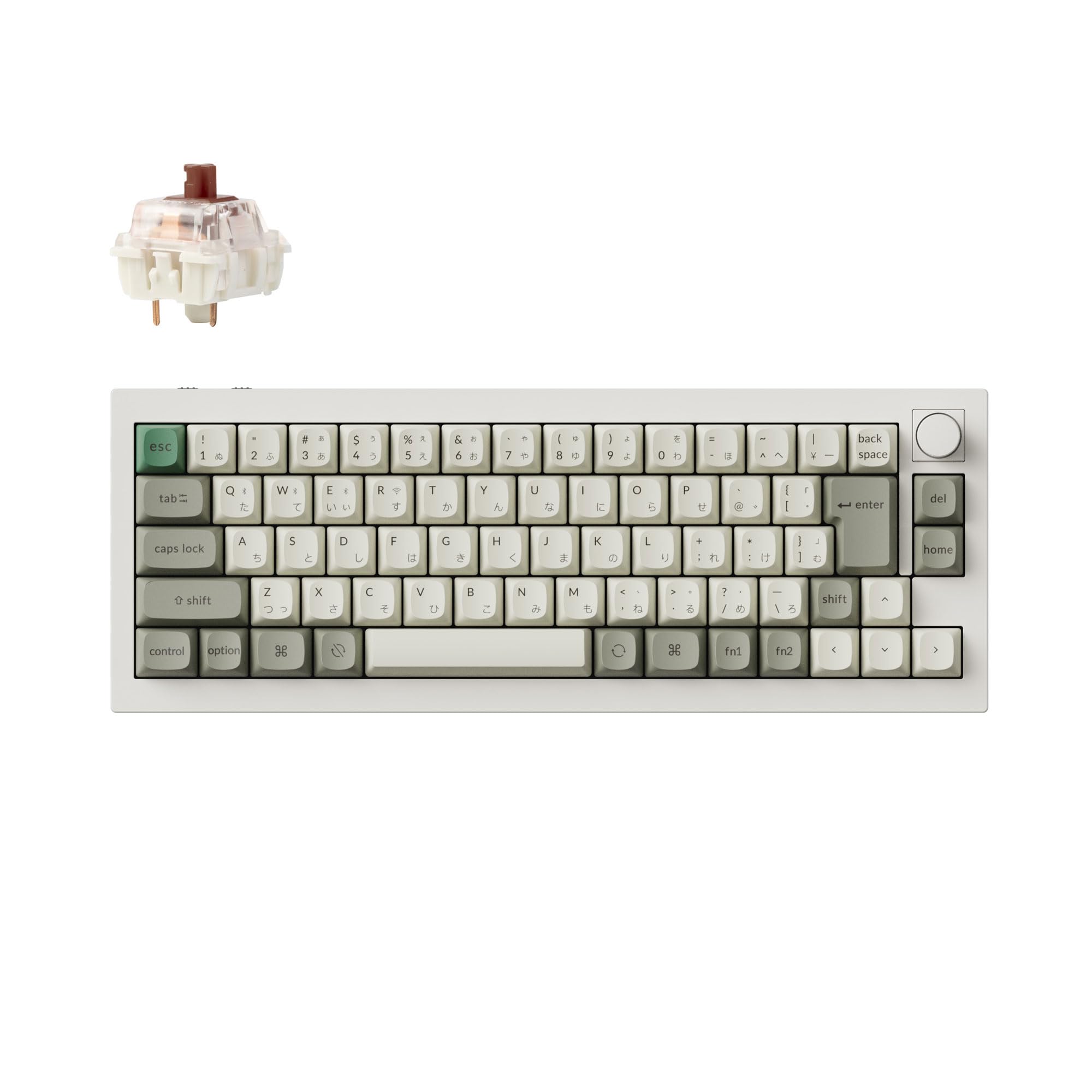 

Q2 Max Wireless Custom Mechanical JIS RGB Gateron Jupiter Mechanical with Mac Windows Linux Gateron Jupiter Mechanical Brown Switch [Keychron QMK/VIA