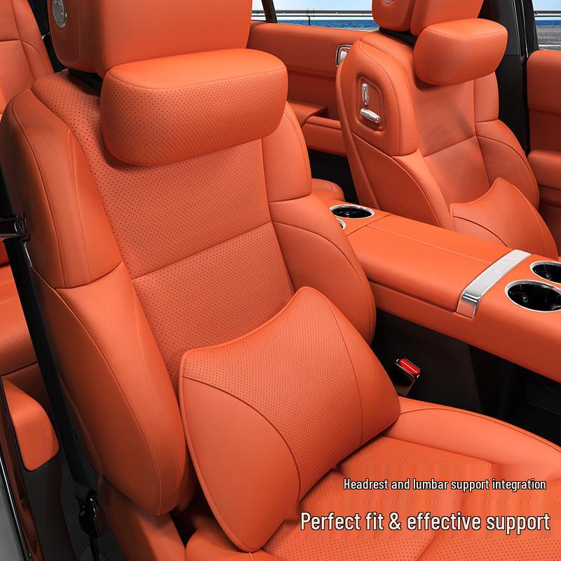 Ideální L6L7L8L9MEGA Semišová opěrka hlavy, krku a bederní opěrka pro automobily