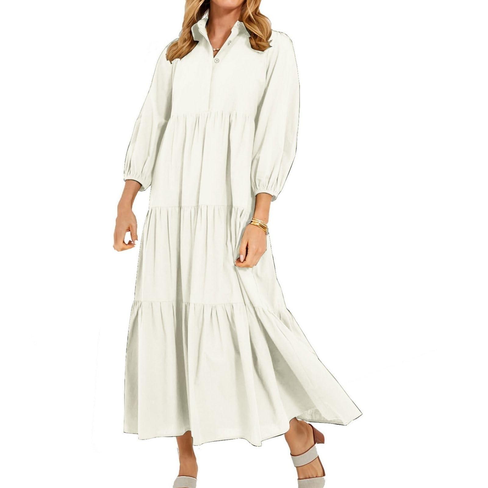 

Женское модное свободное платье S бежевый