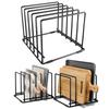 Piedini Antiscivolo Organizer Portateglie da Forno Organizer per Pentole da Cucina Con Porta Tagliere Stoccaggio Teglie per Organizzazione