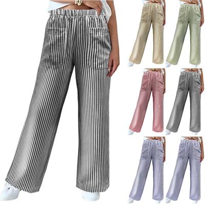 Women's Straight Pants Fashion Casual Pants Nine Point Harlan Pants