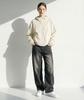 Apostrophe Comma Two-Neck Hooded Zip-Up Wind Jacket_Beige
