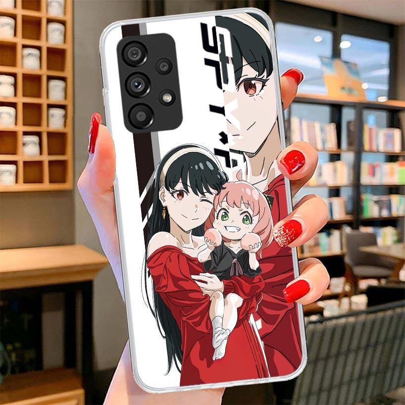 Anime Spy Family Anya Phone Case For Samsung Galaxy A17 A37 A57 A16 A26 A36 A56 A15 A25 A35 A55 A14 A24 A34 A54 A13 A23 A33 A53