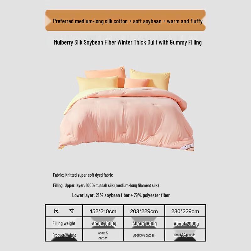 

Fuanna Silk & Soybean Fiber Winter Quilt