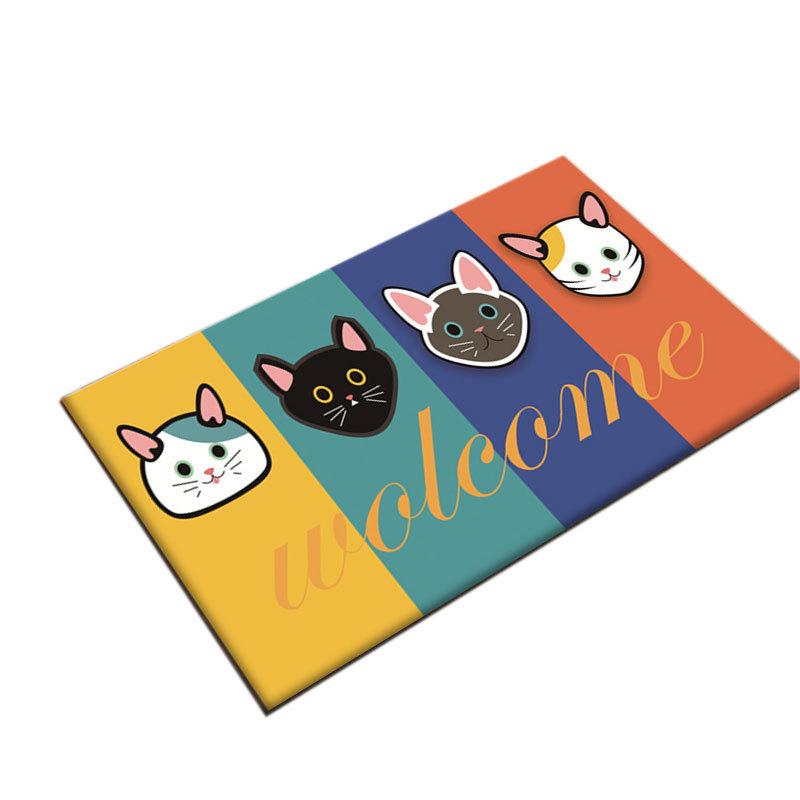Absorbent Bathroom Door Mats: Cute and Functional Stepping Mats for Home and Toilet Entrances