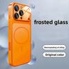 Original AG Nano Frosted Glass For Magsafe Phone Case For iPhone Air 17 16 15 14 13 Pro Max Magnetic Wireless Charge Armor Cover