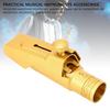 Ongwan Alto Saxophone Mouthpiece, Gold Plated Metal Slide Type, 5C, with Mouthpiece Pad and Cap, Suitable for Professional and Beginner Saxophone Play