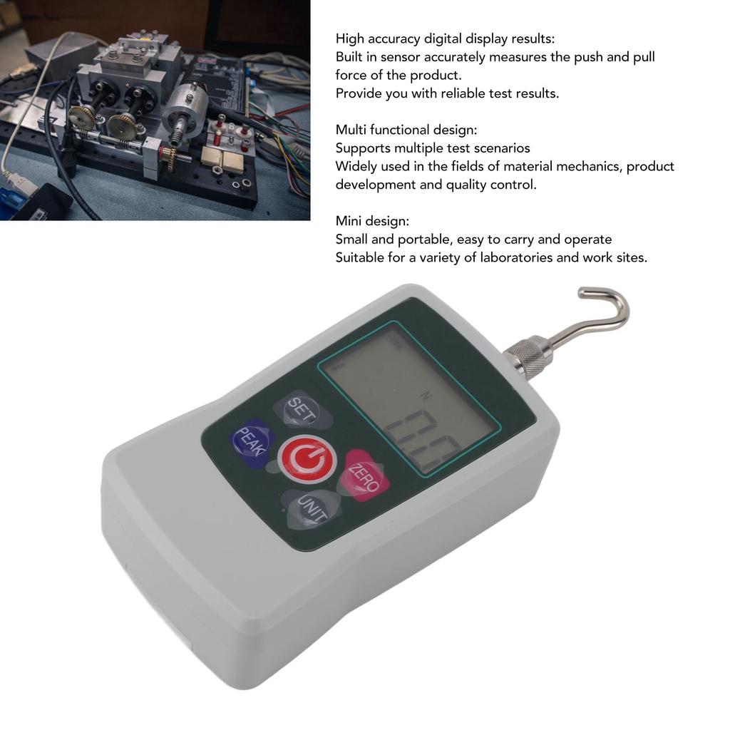 Digital Force Gauge Accurate Mini Multifunctional Push Pull Gauge for Material Mechanics Product Development Digital Force Meter