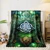 Keltisches Knotenmuster Decke Schlafzimmer Decke für Wohnzimmer Sofa Mittagspause Weicher Überwurf für Freundes Festival Geschenk