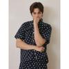 Lunaluz Men S daiSy Cotton Short Sleeve Collar pajamaS Set