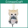 Adorable Shark Cat Plush Doll Cute Shrimp Cat Bag Pendant Soft Stuffed Animal Toy
