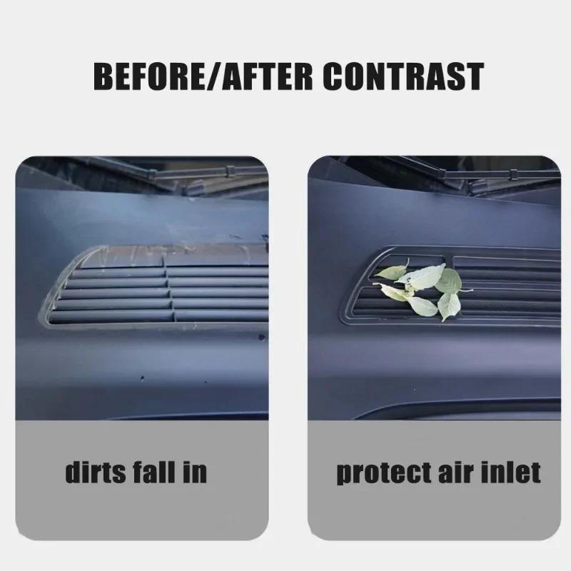 Copertura di protezione della presa d'aria per Tesla Model 3 Y Rete anti-insetto Copertura del bagagliaio anteriore Griglia di aspirazione Filtro di pulizia