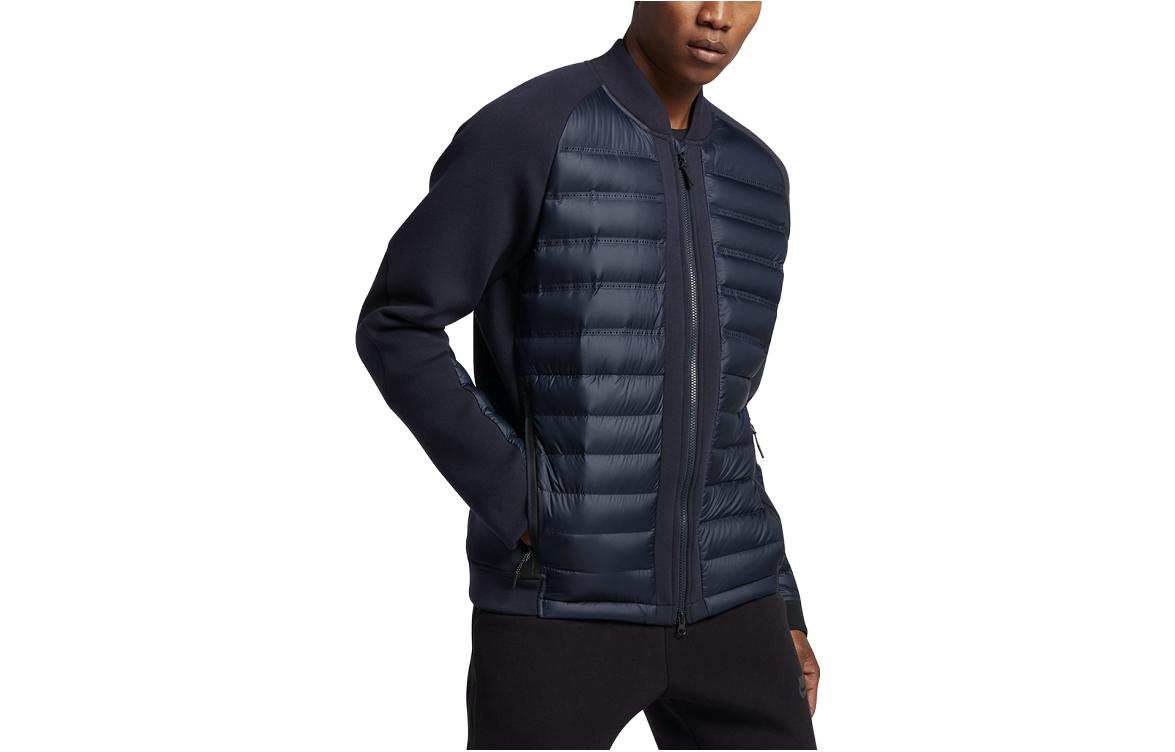 Nike Down Jackets Men s Blue Stand Collar Moderate Other 806846-451 XXL
