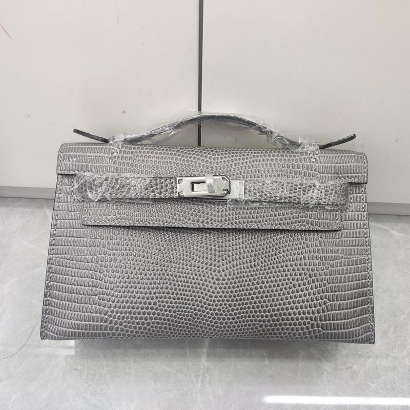 New High-end First-layer Cowhide Lizard Pattern First-generation Bag Genuine Leather Portable Shoulder Messenger Bag Bag Female