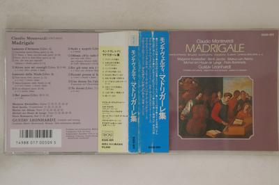 CD GUSTAV LEONHARDT - Claudio Monteverdi Madrigale R32S1011 RVC Japon Obi Classique Occasion