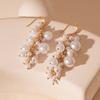 Faux Pearl Grape Pearl Tassel Earrings Vintage Dangle Earrings  Wedding Bridal