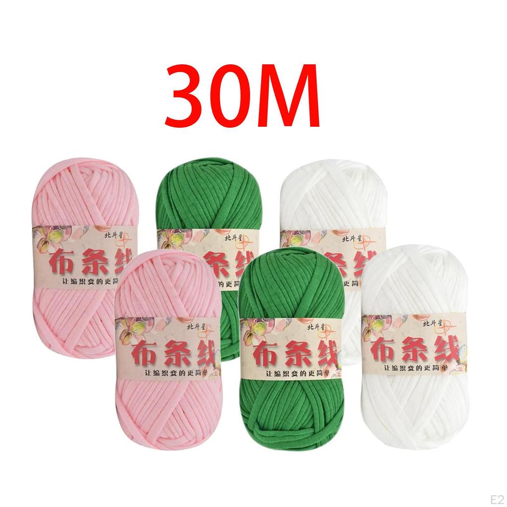 6 Pieces Chunky Yarn Knitting Spaghetti Fabric Cloth for Blanket Pillow