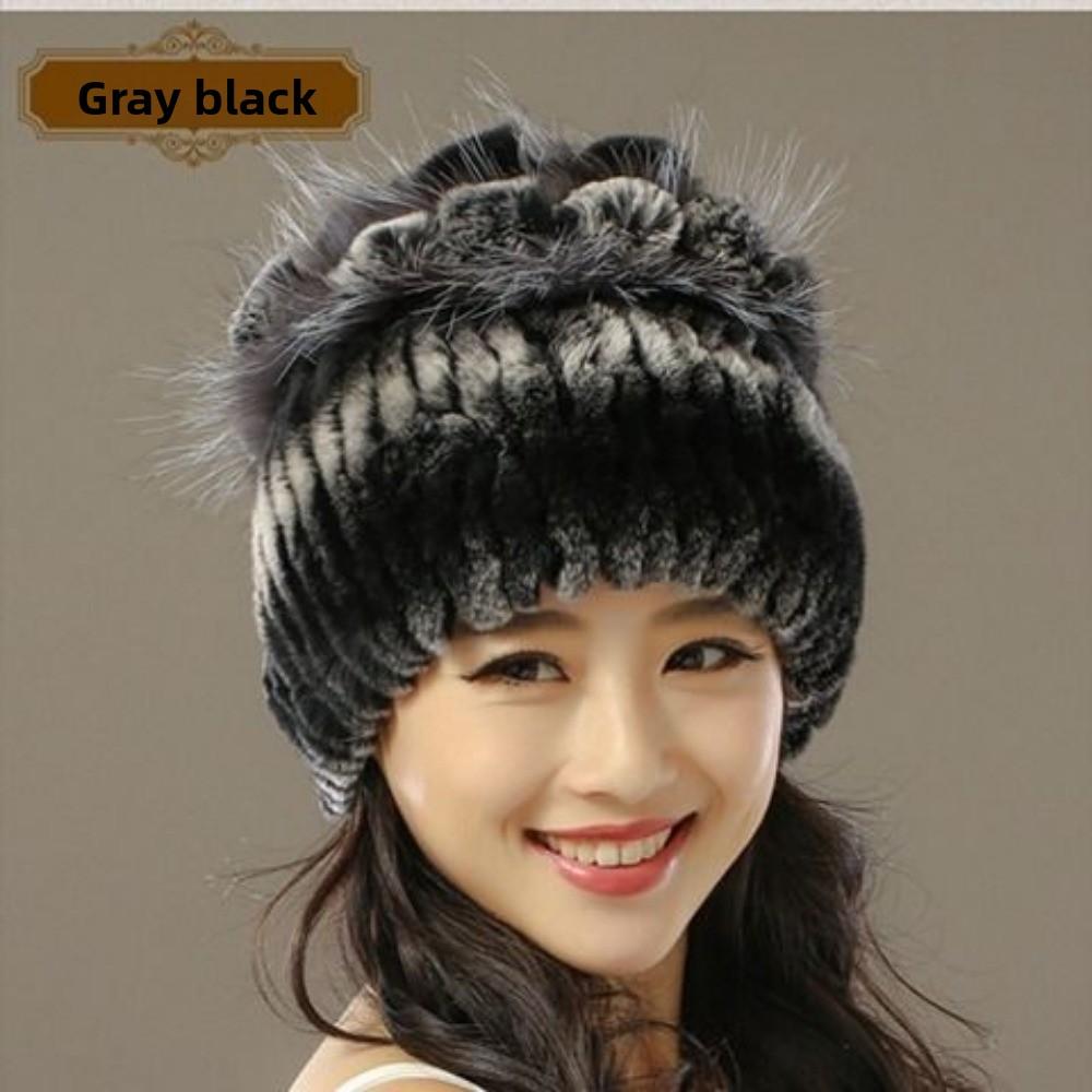 Женские зимние шапки Шапки из меха кролика рекс Женские шапки Зимние меховые шапки Шапки из кроличьего меха Женские зимние теплые шапки с защитой ушей Шерстяные шапки one size