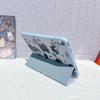 Cartoon Style Tri-Fold Case for iPad/iPad Pro 2021 - Old Dog Cat Design