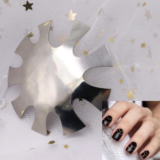 Rust-Proof Nail Cutter Plate U-Shaped Nail Art Making Stainless Steel Manicure Edge Trimmer for Female