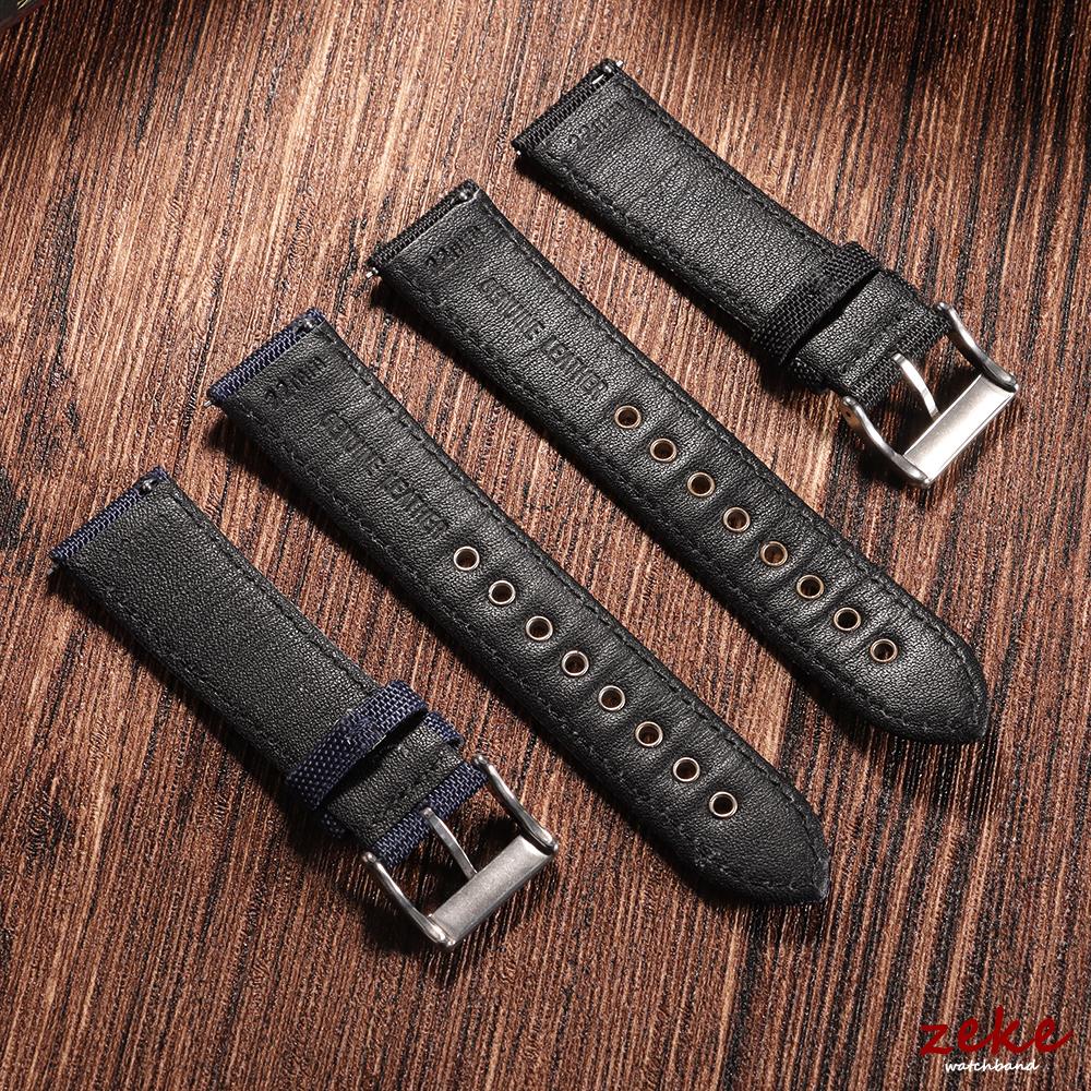 22mm Sailcloth Watch Strap for Omega for Seiko Business Nylon Matte Buckle Waterproof Bracelet Men Women Quick Release Watchband