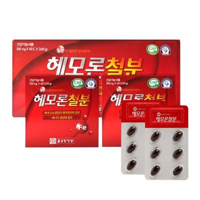 Chong Kun Dang Health Hemoron Iron 120C 2 Month Supply, 120 Tablets, 2 Units