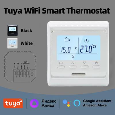 M6 Tuya WiFi Smart Thermostat for Electric Floor Heating Water/Gas Boiler Temperature Remote Controller with Google Home & Alexa