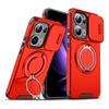 KEYSION 360° Ring Stand Phone Case for OPPO Reno13 Pro 5G Slide Camera Protection Magnetic Shockproof Cover for OPPO Reno13 F 5G