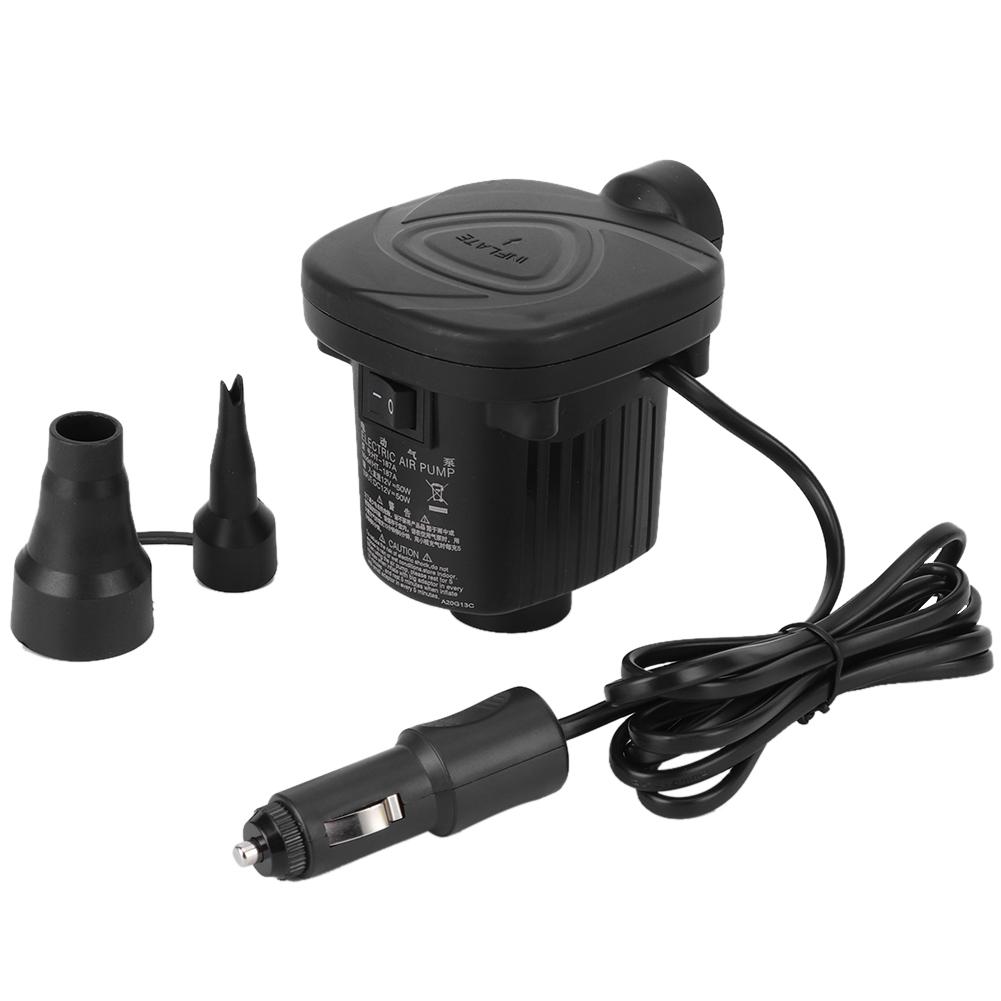 12V Car DC Electric Air Pump Outdoor Inflatable Boat Floating Bed Swimming Portable Inflating Tool