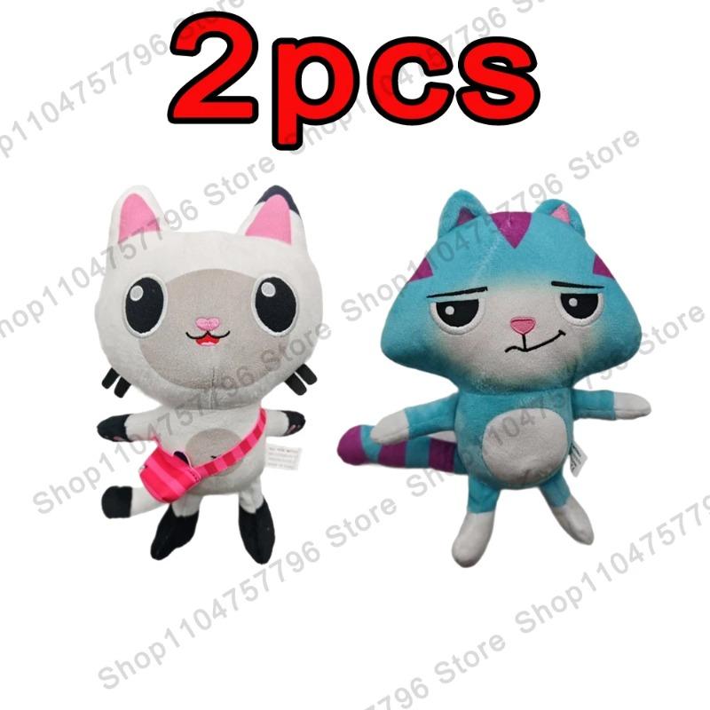 2026 New Gabbys Doll House Plush Toy Mercat Cartoon Stuffed Animals Smiling Cat Car Cat Hug Gaby Girl Birthday Gift