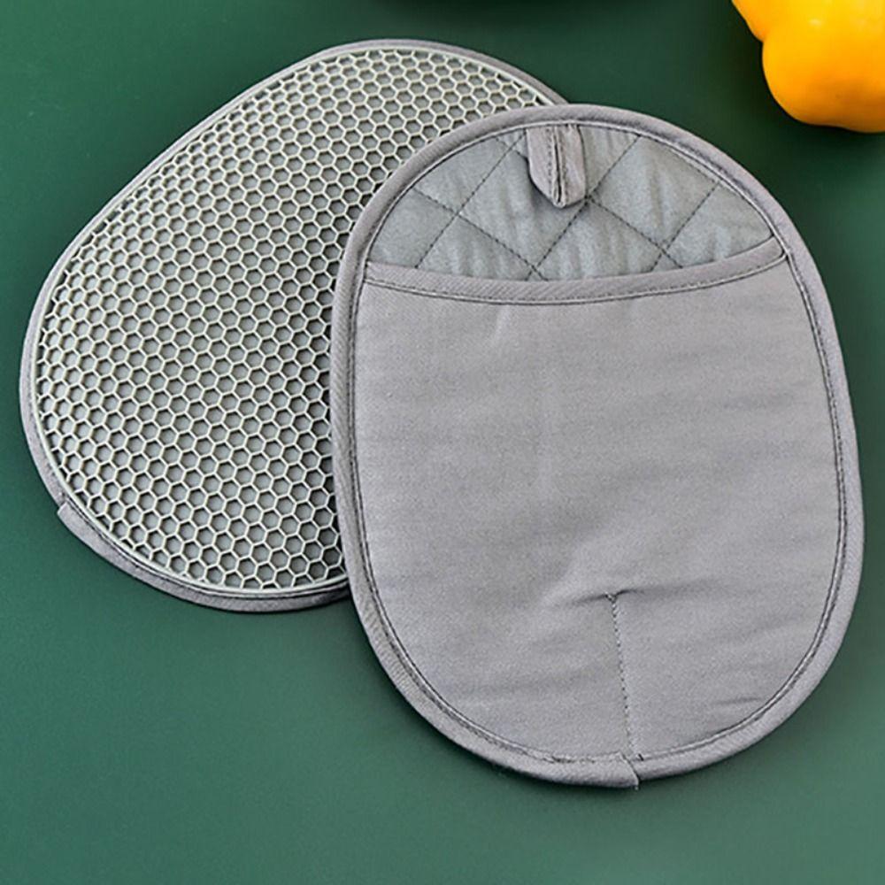 Anti-scalding Kitchen Oven Gloves Heat Resistant Potholder Oven Mitt Pot Pad  Cooking
