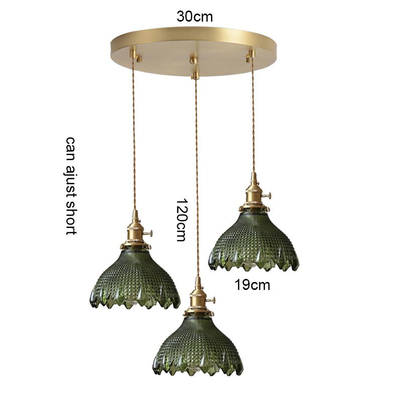Ceiling Luminaire LED Pendant Lamp Home Decor Living Room Bedroom Kitchen Copper Glass Hanging Light Fixtures Chandelier Ceiling