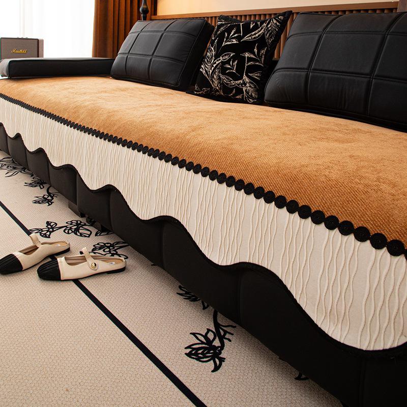 All-Season Non-Slip Leather Sofa Cushion Set