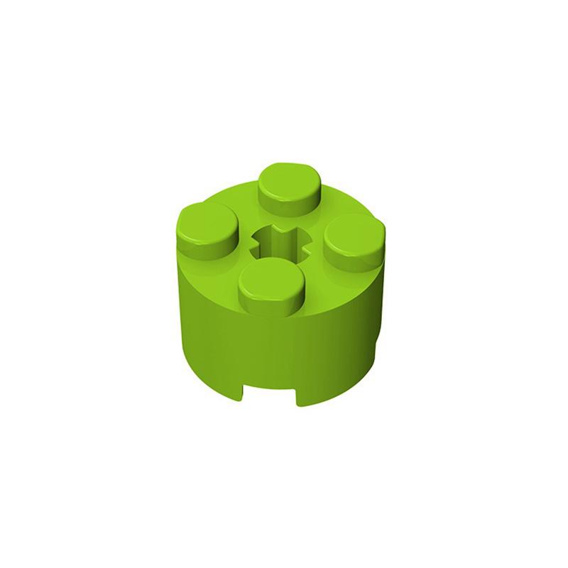50pcs 3941 Round 2x2 with Axle Hole Building Block Toy Compatible Classic Accessories Construction DIY MOC High-tech Gift