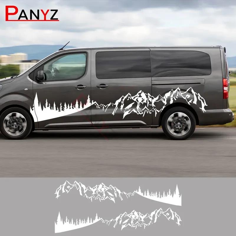 Car Vinyl Stickers For Peugeot Expert Traveller Opel Vivaro Citroen Jumpy Toyota ProAce Fiat Scudo Camper Van Tuning Accessories