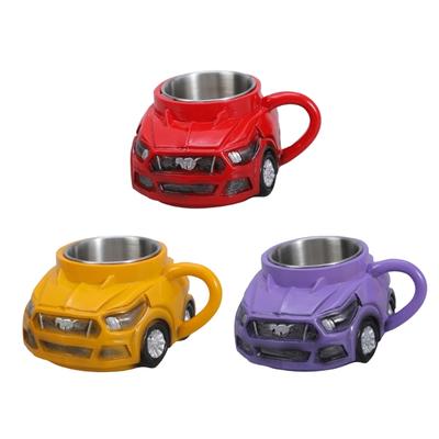 Dynamic Car Shape Ceramic Coffee Mug Unique Car Shape Coffee Mug with Artistic Design for Dad Husband or Boyfriend
