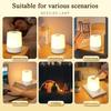 Nattlampa USB-lampa Fjärrkontrollbrytare Ögonskydd Bokläslampa 3 Färgljus Sovrumsbord Sänglampa LED-lampa