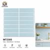 Waterproof Resin Mosaic Subway Wall Tile Peel Stick Glossy Self Adhesive Sheets for Rental House Upgrade Decor