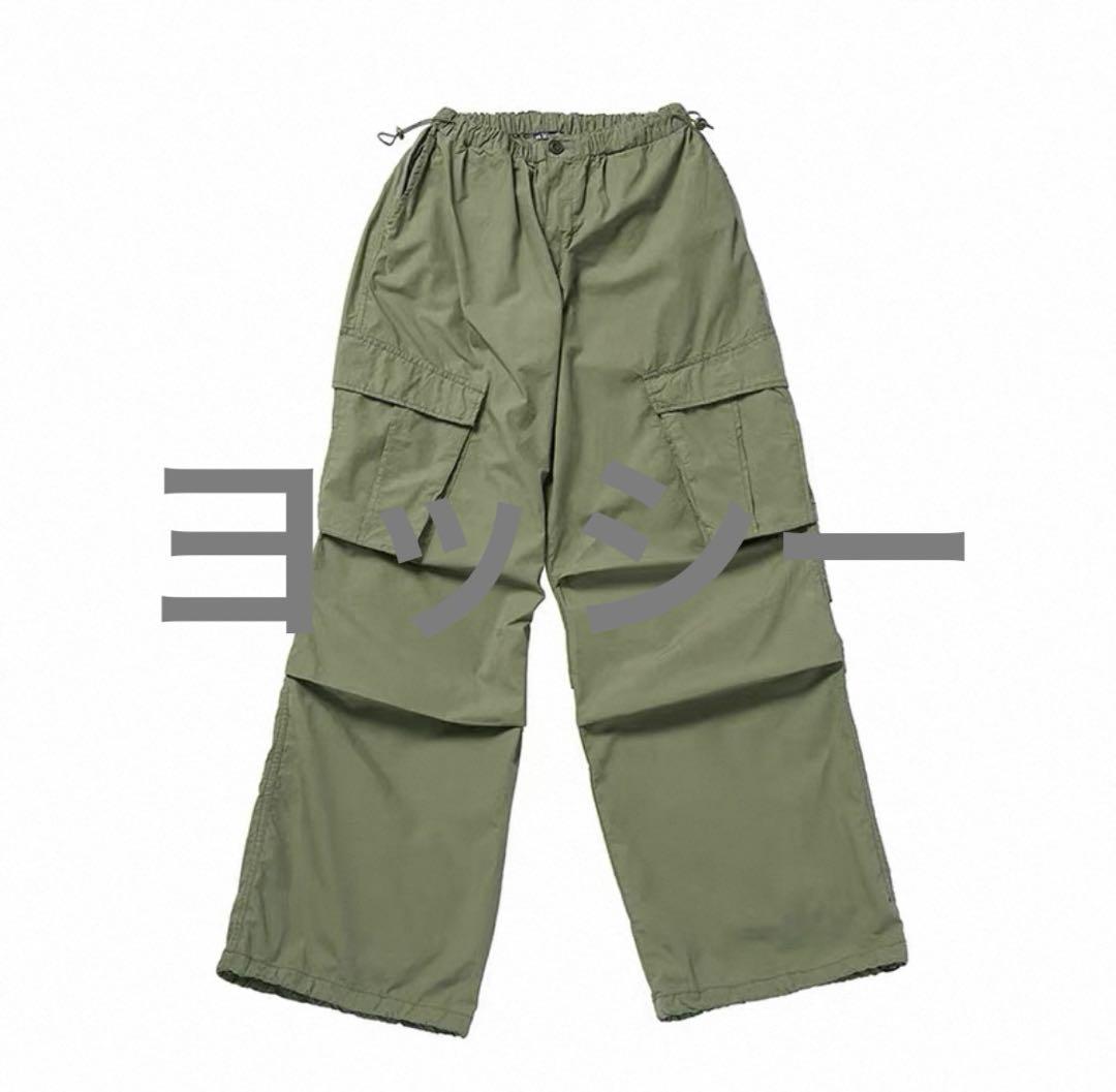 

[USED] asifcalie Cargo Pants, Le Seraphim, Streetwear, Korean Black Green