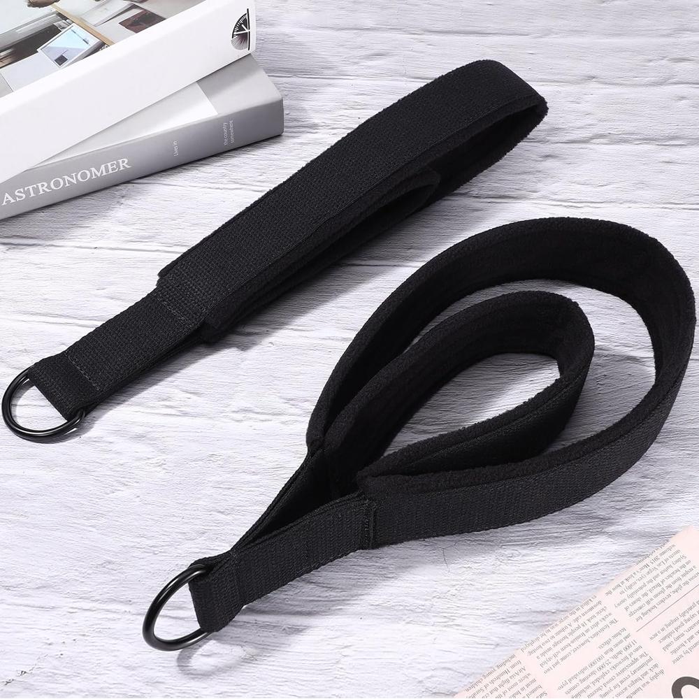1Pcs Double Loop Pilates Straps With D-Ring Loops Yoga Fitness Equipment Double Padded Hand And Feet Strap