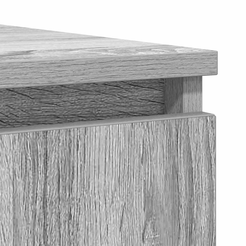 Grey Sonoma Sideboard with Drawers 100.5 x 35 x 98.5 cm