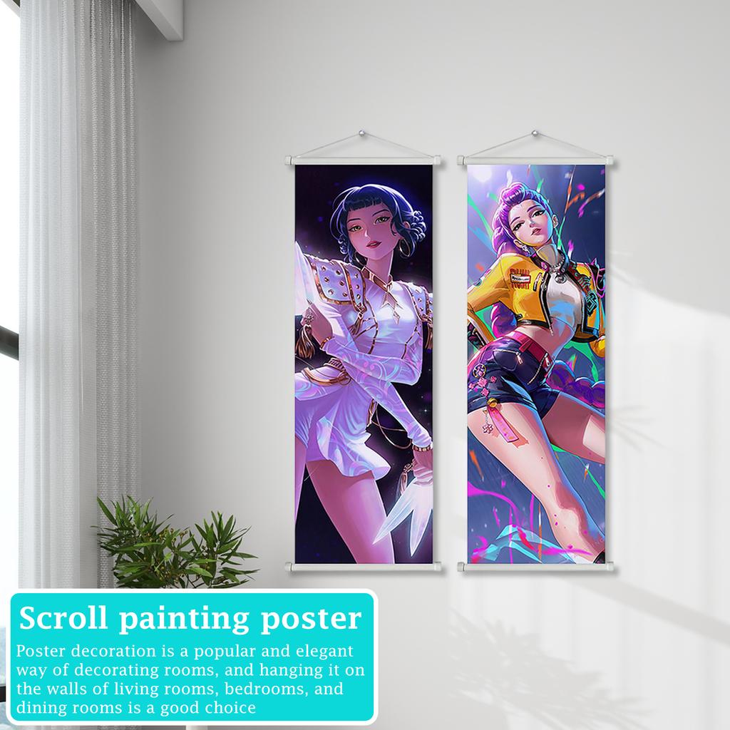 Hanging Scroll Poster Fabric Wall Art For Living Room, Bedroom, And Home Decoration