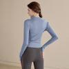 2025 Women's Velvet Winter Yoga Cardigan: Stand Collar, Zipper Sportswear, Warm Running Top