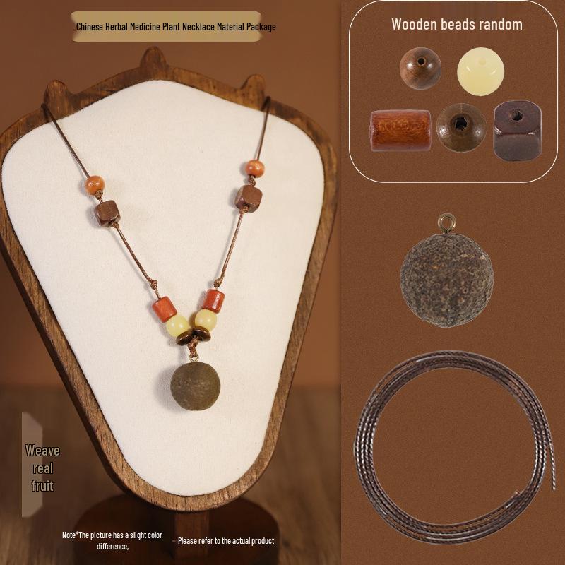 Natural Woven Fruit Bracelet DIY Kit - Ethnic Forest Style, High-End Handmade Gift