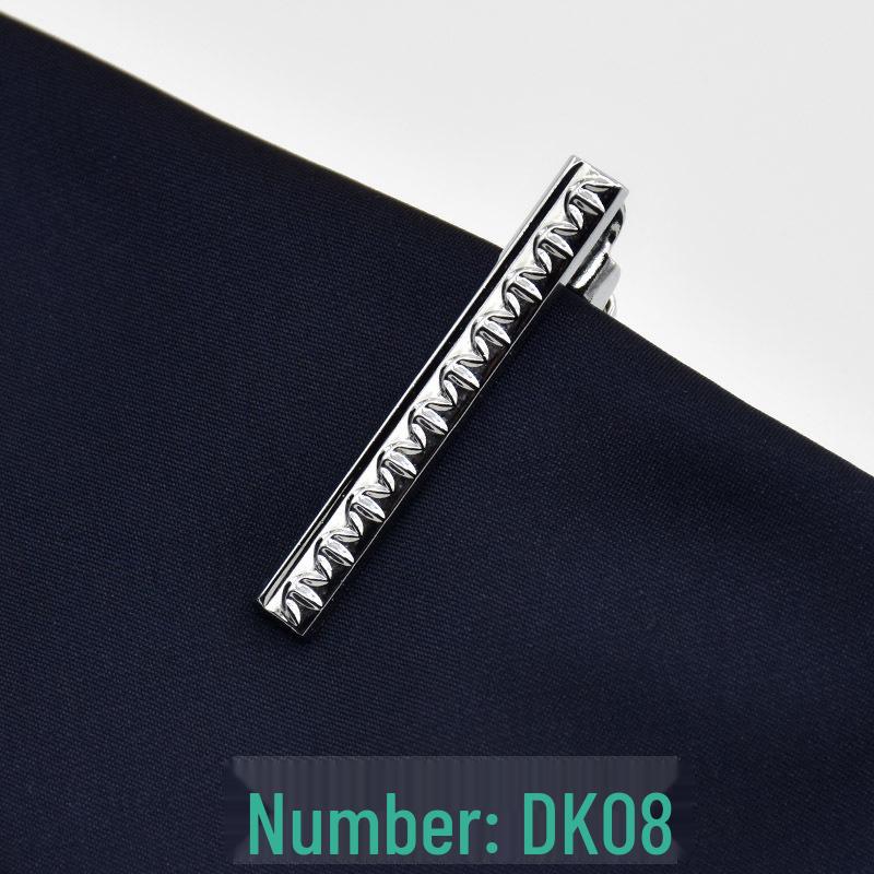 Men's 4cm Korean Style Silver Tie Clip - Suit & Shirt Accessory