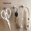 Neodymium Iron Boron Strong Magnetic Hook - Black & White Plated