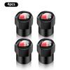 4 Pièces Bouchons de Valve de Pneu en Aluminium Bouchons Gonfleur de Pneu de Voiture Accessoires Style Pour Q5 C7 C6 C5 Q3 Q5 Q7 TT A1 A3 A4 A5 A6 A7 A8