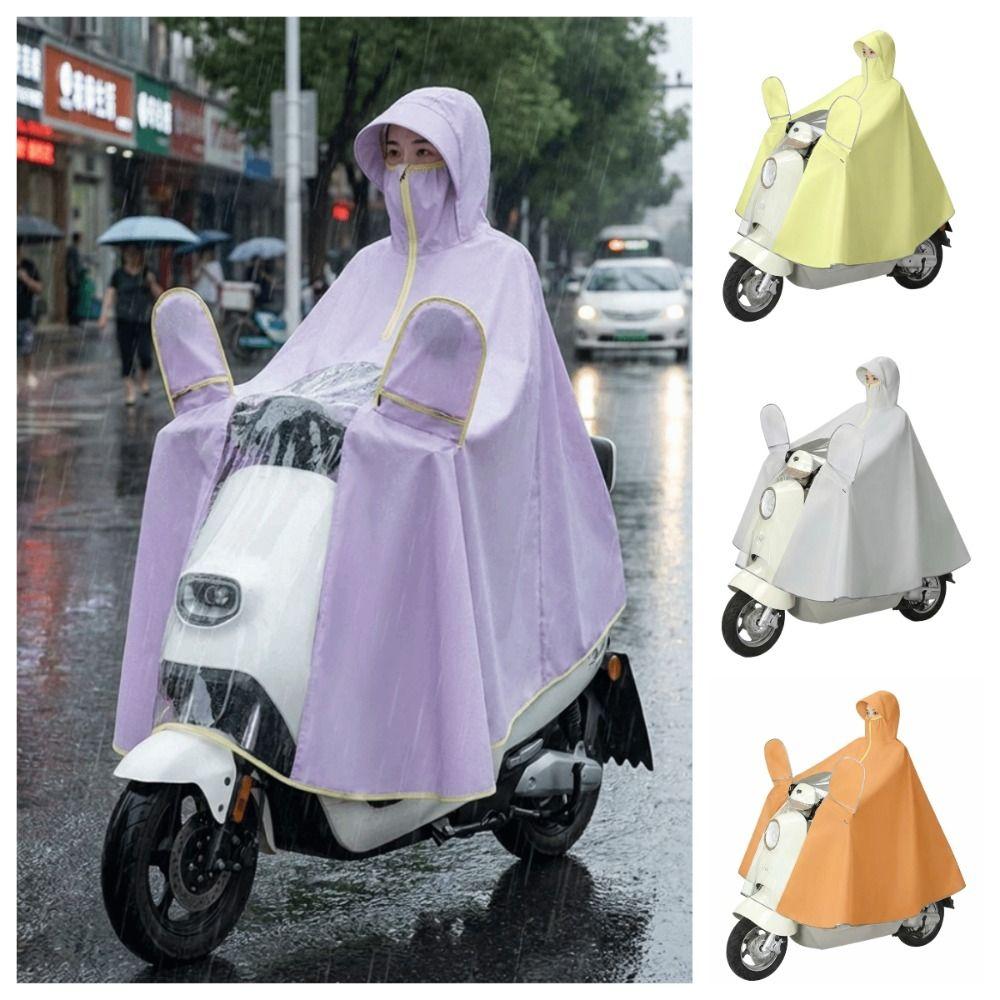 Full Coverage Electric Vehicle Raincoat High Neck Universal Raincoat Outdoor Motorcycle